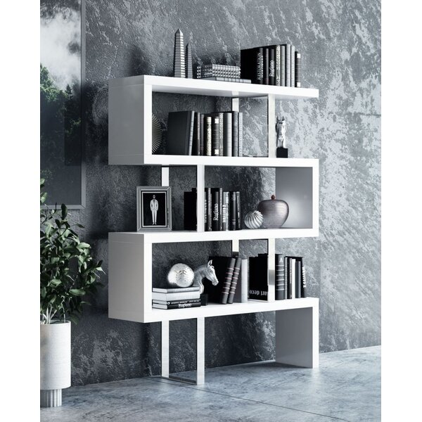 Latitude Run® Geometric Bookcase | Wayfair